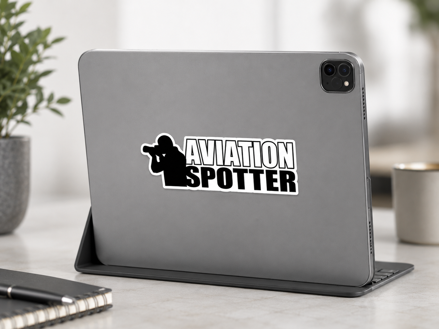 Aviation Spotter Vinyl Sticker (Medium 5.5X1.2in)
