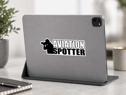 Aviation Spotter Vinyl Sticker (Medium 5.5X1.2in)