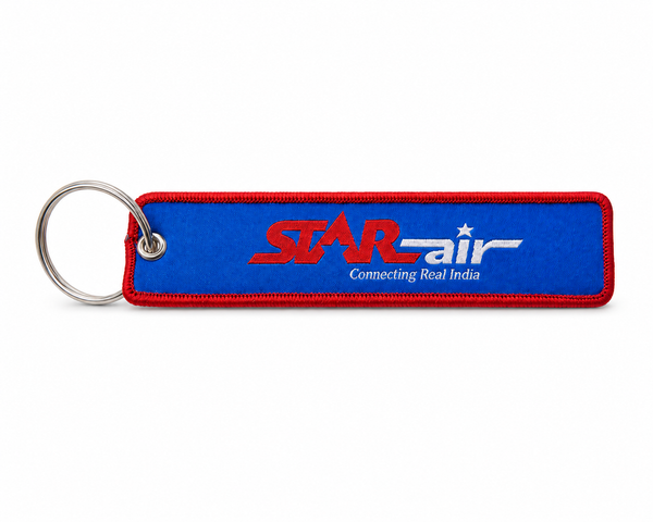 Star Air (India) Embroidered Bag Tag – Premium Imported Keychain