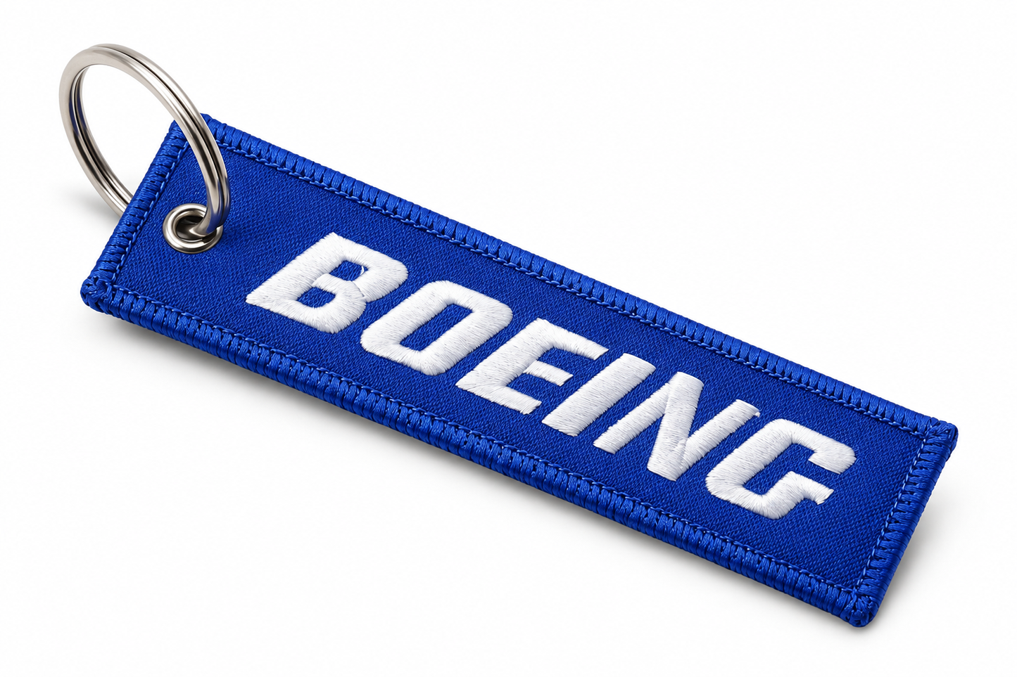 Premium Embroidery Boeing (Blue) Keychain-Bagtag