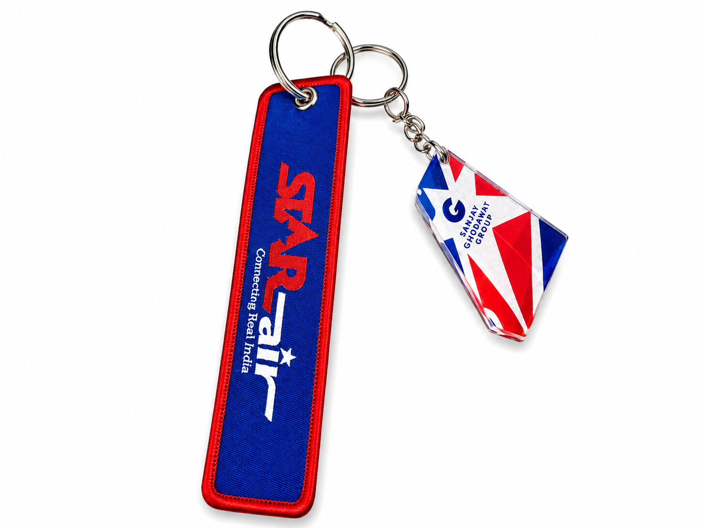 Star Air (India) Premium Imported Bagtag + Acrylic Tail Keychain
