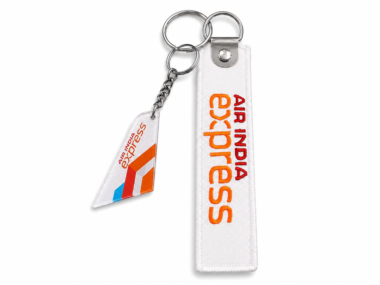 Air India Express Premium Imported Bagtag + Acrylic Tail Keychain