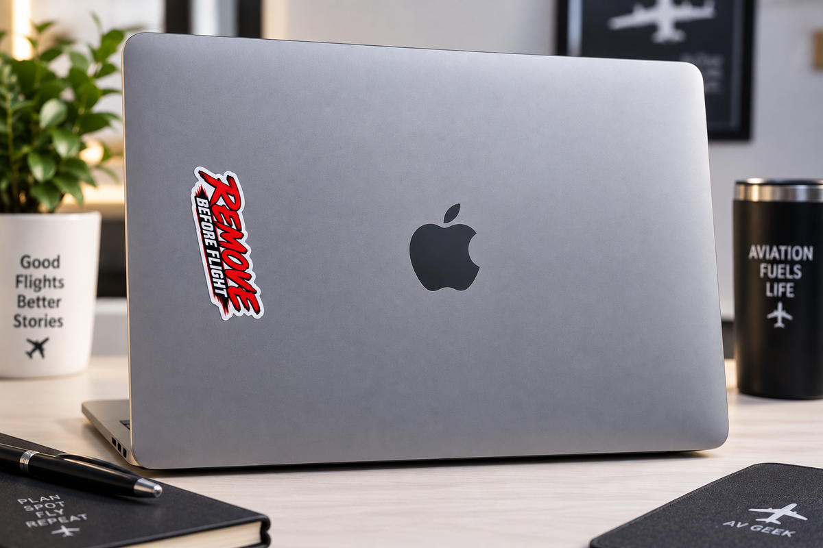 Remove Before Flight Vinyl Sticker