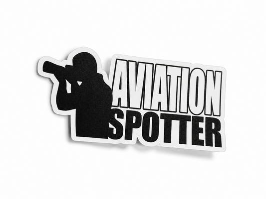 Aviation Spotter Vinyl Sticker (Medium 5.5X1.2in)