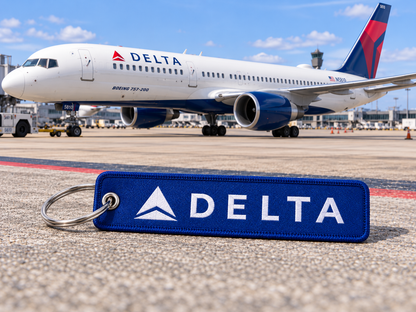 Delta Airlines Premium Woven Bagtag-Keychain – Imported