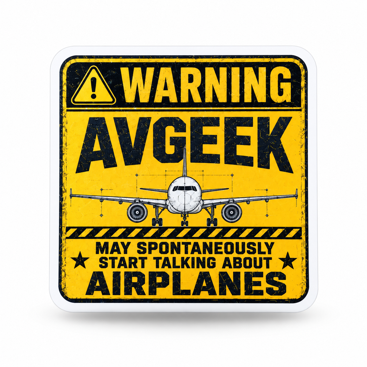 Avgeek (Retro) Vinyl Sticker
