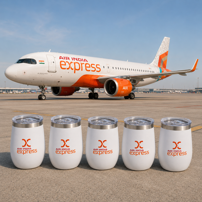 Air India Express Stainless Steel Insulated Coffee Tumbler – 250ML