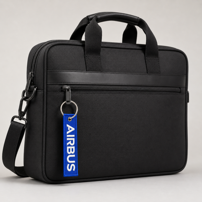 Airbus Sky Blue Embroidered Bag Tag – Premium Quality